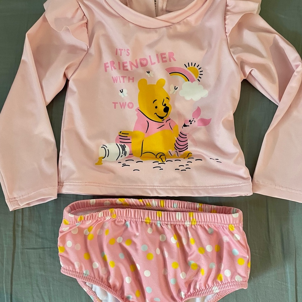 Disney Pink Winnie the Pooh Two-Piece Pajama Set